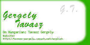 gergely tavasz business card